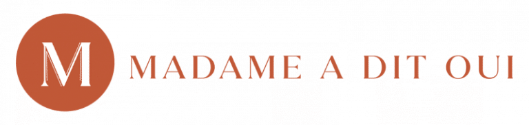Logo Madame a dit oui Robe de Mariee France 768x182